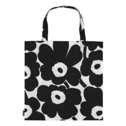 Marimekko Pieni Unikko Kassi, Musta - Valkoinen