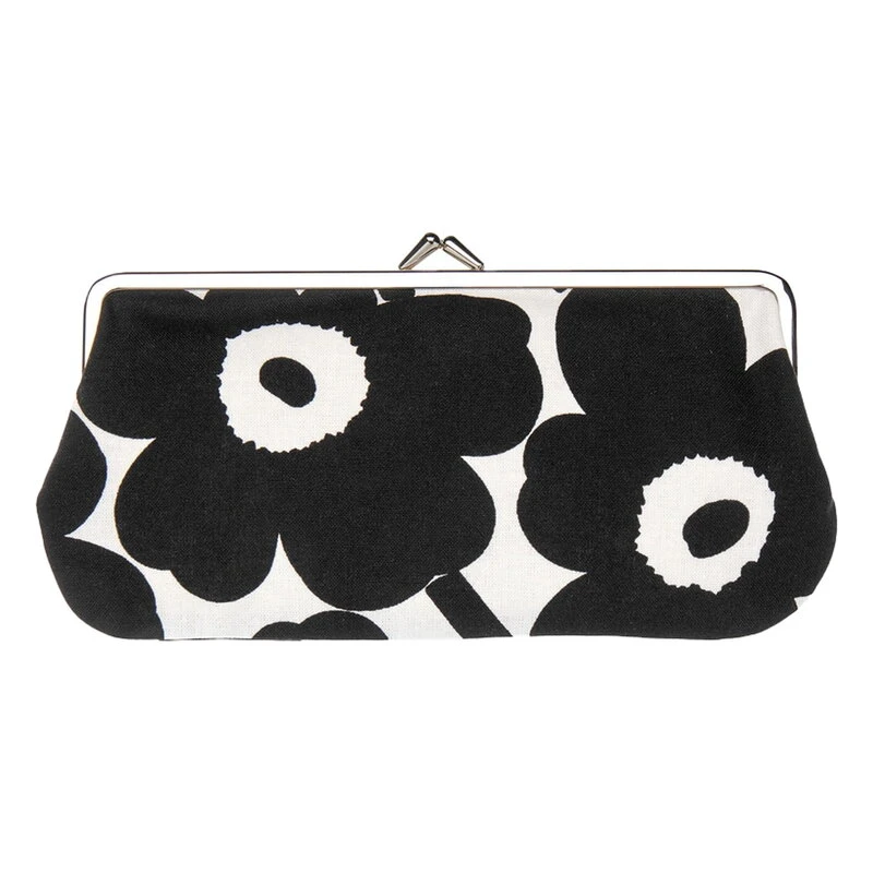 Marimekko Mini Unikko Silmälasikukkaro, Valkoinen - Musta 3 Marimekko Mini Unikko Silmälasikukkaro, Valkoinen - Musta