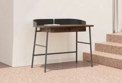 Hartô Victor Työpöytä, Pähkinä - Tummanharmaa -Terassitalo Kauppa 0b5006bd 85dd 428a 8a14 e793f956643e