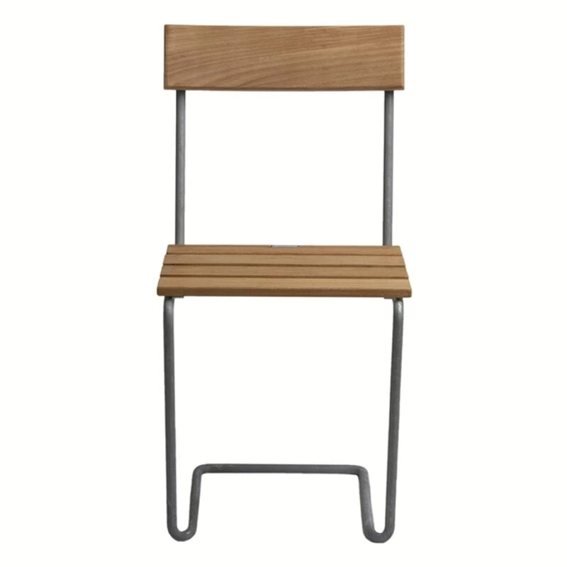 Grythyttan Stålmöbler Tuoli 1, Galvanoitu Teräs - Tiikki 5 Grythyttan Stålmöbler Tuoli 1, Galvanoitu Teräs - Tiikki - Image 3