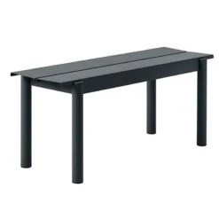 Muuto Linear Steel Penkki 110 Cm, Musta