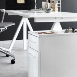 String Furniture String Works, Laatikosto Pyörillä, Valkoinen -Terassitalo Kauppa 108String iso