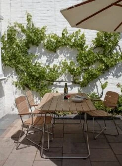 Skagerak Lilium Pöytä 160, Tiikki - Ruostumaton Teräs -Terassitalo Kauppa 1420072 1420073 1420074 1420075 03 Lilium Armchair M 1