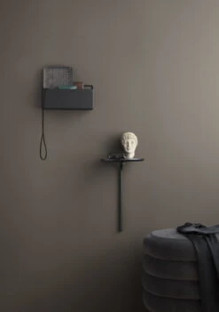 Ferm LIVING Wall Box Kukkalaatikko, Suorakaide, Musta -Terassitalo Kauppa 19 18570