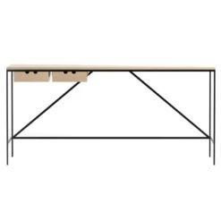 Karakter 1595 Työpöytä, 152 X 56 Cm, Tammi - Musta