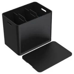 Niimaar Ecosmol Forever Bin Kierrätyslaatikko, Musta