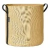 Bacsac Kangasruukku, 50 L, Vaaleankeltainen -Terassitalo Kauppa 304027 1 ROUND FLOWER POT 50L GINGER YELLOW FABRIC BACSAC