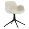 Normann Copenhagen Form Swivel 4L Käsinojallinen Tuoli, Musta - Main Line Flax 20