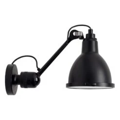 DCWéditions Lampe Gras 304 Classic Ulkovalaisin, Pyöreä Varjostin, Musta