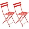 Fermob Bistro Metal Tuoli, 2 Kpl, Poppy