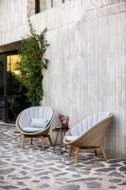 Cane-line Peacock Nojatuoli, Tiikki - Luonnonvärinen -Terassitalo Kauppa 5458UT 5458YSN96 5065AMO