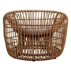 Cane-line Nest Pyöreä Tuoli, Luonnonvärinen - Vaaleanharmaa -Terassitalo Kauppa 57422USL 3