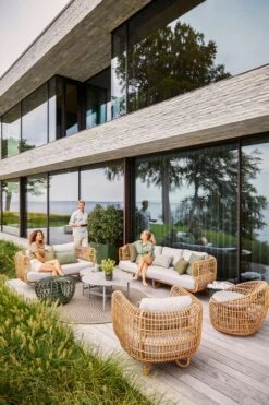 Cane-line Nest Pyöreä Tuoli, Luonnonvärinen - Vaaleanharmaa -Terassitalo Kauppa 57422USL 57421USL 57522USL 57523USL 1