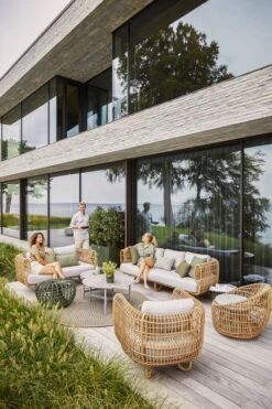 Cane-line Nest 3-istuttava Sohva, Luonnonvärinen - Vaaleanharmaa -Terassitalo Kauppa 57422USL 57421USL 57522USL 57523USL