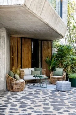 Cane-line Nest Pyöreä Tuoli, Luonnonvärinen - Vaaleanharmaa -Terassitalo Kauppa 57522USL 57522USL 5065ADG 72180Y10 8340ROLG 1