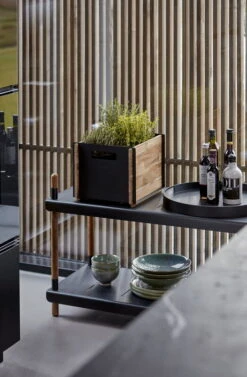 Cane-line Frame Hylly, Matala, Tiikki - Alumiini -Terassitalo Kauppa 5780TAL 5789TAL