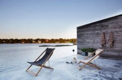 Skargaarden H55 Kansituoli, Tiikki - Musta Agora -Terassitalo Kauppa 609949f3e7160 orig