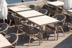 Sika-Design Madeleine Tuoli Käsinojilla, Cappucino -Terassitalo Kauppa 9187WHCP Madeleine