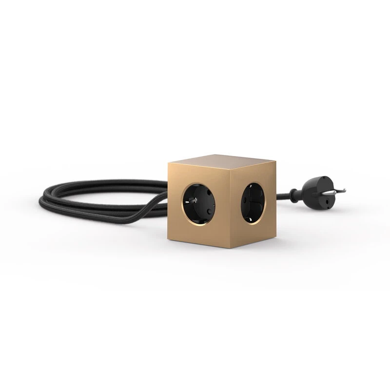 Avolt Square 1 USB Jatkojohto, Messinki 4 Avolt Square 1 USB Jatkojohto, Messinki - Image 2