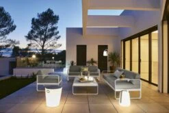 Fermob Bellevie 3-istuttava Sohva, Acapulco Blue - Flannel Grey -Terassitalo Kauppa BALAD INOUI BELLEVIE AIX ALBUM2023 ANTHONY LANNERETONNE 1