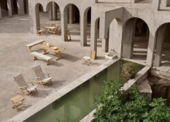 Carl Hansen & Søn BM1871 Penkin Pehmuste, Luonnonvalkoinen -Terassitalo Kauppa BM1771 teak BM1871 teak cushion BM deck chair series