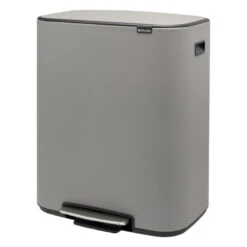 Brabantia Bo Pedal Bin Poljinroska-astia 60 L, Sense Of Luxury, Harmaa -Terassitalo Kauppa Bo Pedal Bin 60L Mineral Concrete Grey 8710755211348 Brabantia 300dpi 6000x7000px 6 NR 16974