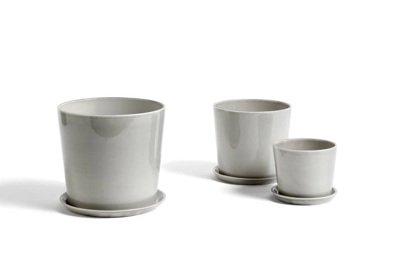 HAY Botanical Family Ruukku Ja Lautanen, M, Vaaleanharmaa 4 HAY Botanical Family Ruukku Ja Lautanen, M, Vaaleanharmaa - Image 2