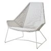 Cane-line Breeze Korkeaselkäinen Nojatuoli, Harmaanvalkoinen -Terassitalo Kauppa Cane Line Breeze highback chair white grey ee