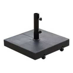 Cane-line Sunshade Aurinkovarjon Jalka Pyörillä, Musta