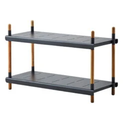 Cane-line Frame Hylly, Matala, Tiikki - Alumiini