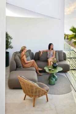 Cane-line Capture 2-istuttava Sohva, Taupe -Terassitalo Kauppa Capture lounge Hive lounge chair 1