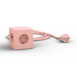Avolt Square 1 USB Jatkojohto, Vaaleanpunainen -Terassitalo Kauppa Cube 01 HQ pink