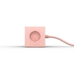 Avolt Square 1 USB Jatkojohto, Vaaleanpunainen -Terassitalo Kauppa Cube 06 HQ pink