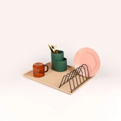 HAY Dish Drainer Tarjotin, Puuteri -Terassitalo Kauppa Dish Drainer Tray powder