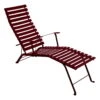 Fermob Bistro Metal Aurinkotuoli, Black Cherry -Terassitalo Kauppa Fermob BISTRO CHAISE LONGUE Black Cherry ee