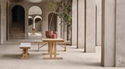 Carl Hansen & Søn BM1871 Penkki, Tiikki -Terassitalo Kauppa Frise BM1771 teak BM1871 teak cushion