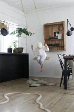 Lillagunga Lillagunga Grand Keinu, Tammi - Beige -Terassitalo Kauppa Grand Oak Beige Ropes Camilla Klemets 4