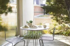 Grythyttan Stålmöbler Chair High Tech Tuoli, Galvanoitu Teräs -Terassitalo Kauppa Grythyttan High tech serien laminat vit 5 1