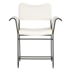 GUBI Tropique Tuoli, Musta - Udine 06 -Terassitalo Kauppa Gubi 10100470 FRT Tropique Dining Chair WO Fringes Classic Black Udine Limonta 06