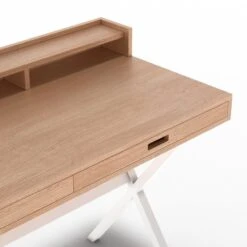 Hartô Hyppolite Työpöytä, Tammi - Valkoinen -Terassitalo Kauppa HO12010721332 12010721336 4role