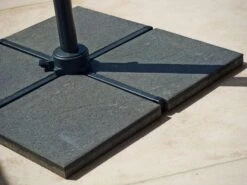 Cane-line Hyde Luxe Aurinkovarjo, Kallistettava, Antrasiitti - Betoni -Terassitalo Kauppa Hyde parasol base close up