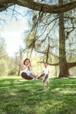 Lillagunga Disco Outdoor Keinu, Pähkinä - Musta -Terassitalo Kauppa LGD W01N Lillagunga Disco 01 EE