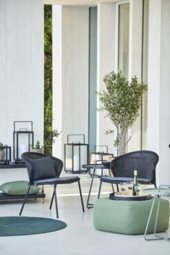 Cane-line Lean Tuolin Istuintyyny, Harmaa 11 Cane-line Lean Tuolin Istuintyyny, Harmaa -Terassitalo Kauppa Lean lounge chair2C divine footstool