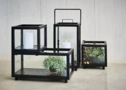 Cane-line Lightbox, Pieni, Harmaa -Terassitalo Kauppa Lightbox lantern lighthouse 1