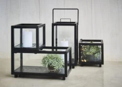 Cane-line Lightbox, Suorakulmainen, Harmaa -Terassitalo Kauppa Lightbox lantern lighthouse