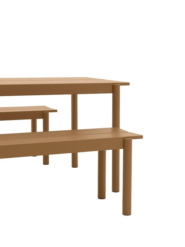 Muuto Linear Steel Pöytä 200 X 75 Cm, Poltettu Oranssi 4 Muuto Linear Steel Pöytä 200 X 75 Cm, Poltettu Oranssi - Image 2