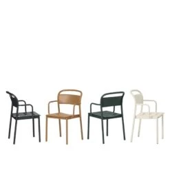 Muuto Linear Steel Käsinojallinen Tuoli, Poltettu Oranssi -Terassitalo Kauppa Linear steel armchair group Muuto 5000x5000 hi res 150 2