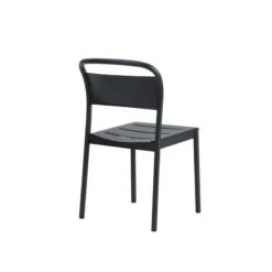 Muuto Linear Steel Tuoli, Musta -Terassitalo Kauppa Linear steel side chair black angle Muuto 5000x5000 hi res 150