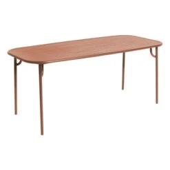 Petite Friture Week-end Pöytä, 85 X 180 Cm, Terrakotta