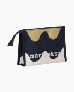 Marimekko Hipaus Pikku Lokki Kosmetiikkalaukku, Tummansininen - Beige -Terassitalo Kauppa MM 213 hipaus 2 pikku lokki 071154 588 SI1